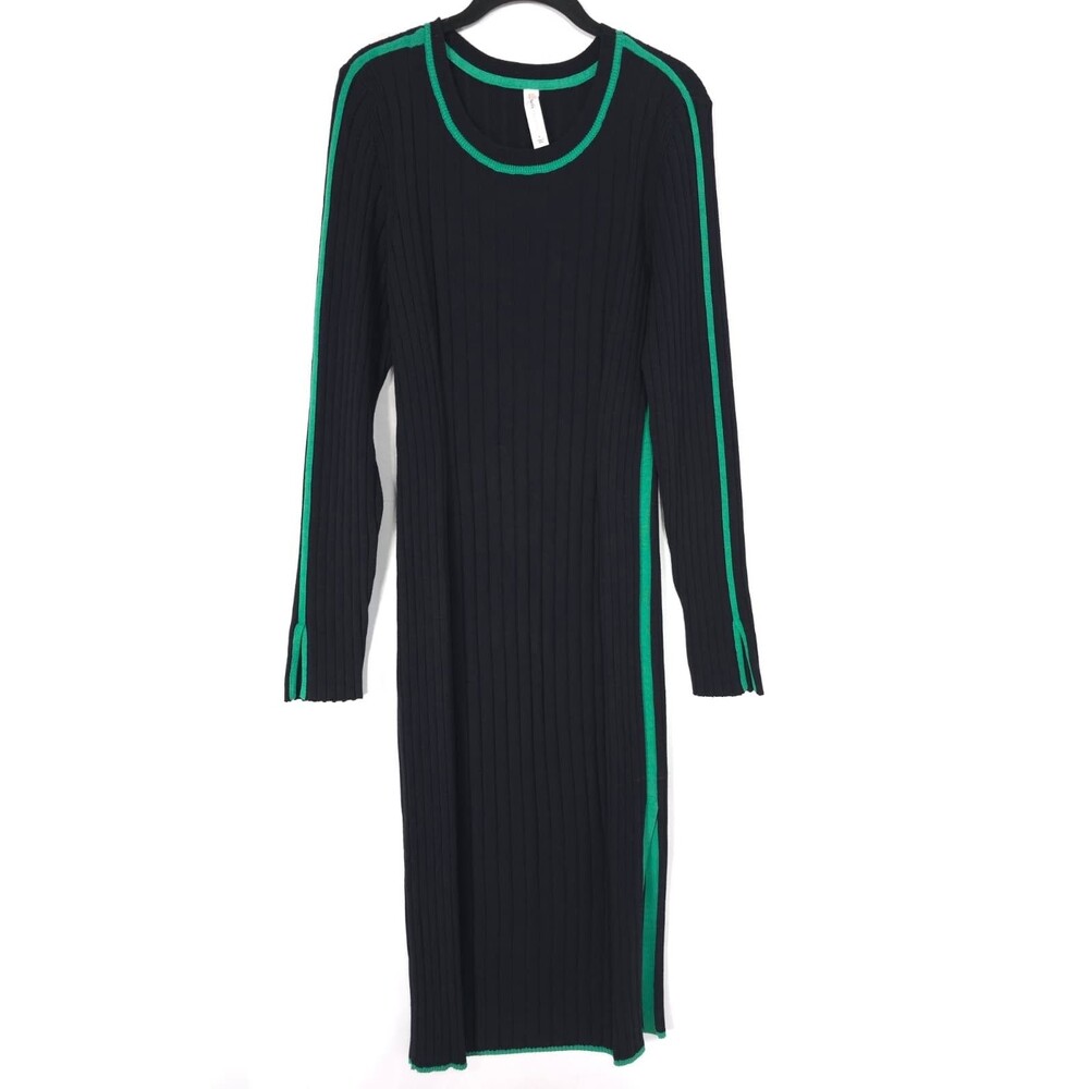 Anthropologie DAILY PRACTICE Women Sporty Sweater Midi Dress‎ LARGE Long Sleeve
